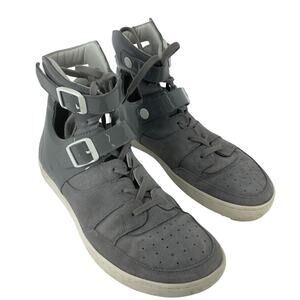 Birkenstock Thessaloniki Women's Gray Suede Leather Hi-Top Shoes Size 6 Preowned